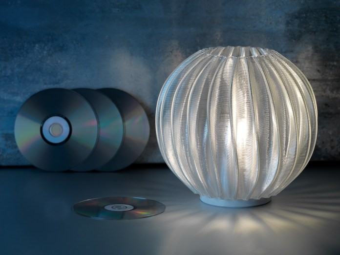 Philips-LED-table-lamp-printed-from-recycled-CDs